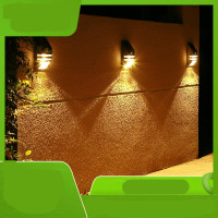 太阳能壁灯户外庭院灯人体感应壁灯阳台家用防水超亮光控室外墙灯