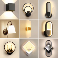 床头壁灯简约现代轻奢卧室北欧创意客厅背景墙壁走廊过道网红灯具