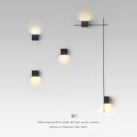 设计师极简壁灯卧室客厅背景墙壁灯北欧创意造型楼梯过道酒店墙灯