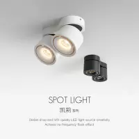 led明装筒灯极简射灯北欧过道走廊灯无主灯客厅卧室吸顶双头筒灯