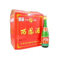 陕西西凤酒45度绿瓶凤香型光瓶西凤高脖绿瓶500ml*12瓶