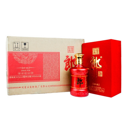 郎酒53度珍品郎500mL*6瓶整箱绒布郎酱香型白酒