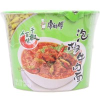 康师傅 泡椒牛肉面 108g/桶