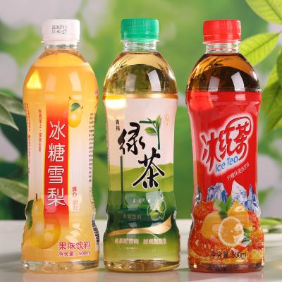 500ml*15瓶冰糖雪梨红茶绿茶饮料整箱特价批发