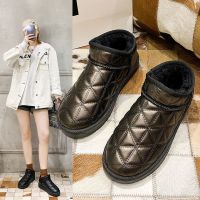 2020冬季雪地靴女简约短靴平底短筒靴子加厚加绒保暖棉靴学生棉鞋衫伊格