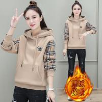 加绒加厚卫衣女宽松显瘦韩版2020年新款秋冬连帽上衣洋气外套衫伊格