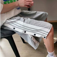 夏季全排扣运动短裤男女宽松百搭潮流学生篮球训练运动休闲五分裤衫伊格