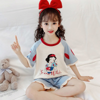 女童睡衣夏季薄款短袖女孩中大童儿童家居服夏天空调服套装衫伊格