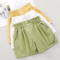 女童短裤夏季2021新款儿童洋气宽松短裤外穿中大童女孩百搭热裤子衫伊格