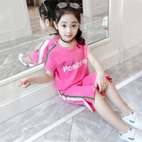 女童夏装新款套装洋气儿童装女孩夏天衣服网红夏季中大童时髦衫伊格