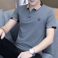 夏季男士新款翻领POLO衫短袖T恤潮流休闲上衣男衫伊格
