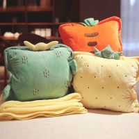 办公室午睡神器暖手抱枕毯子可插手被子两用靠垫车载三合一涡曼