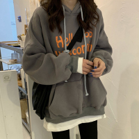 超火cec薄款卫衣女春秋冬ins潮韩版学生百搭宽松BF慵懒风上衣外套衫伊格