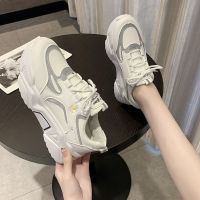 加绒运动鞋女秋学生韩版百搭厚底2021新款网红老爹鞋ins超火衫伊格