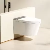 新款壁挂式智能马桶隐藏水箱泡沫盾虹吸式悬空家用坐便器