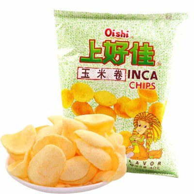 上好佳 玉米卷 南美烧烤风味 膨化食品 40g/袋