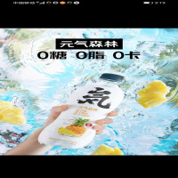 元气森林 海盐菠萝味苏打气泡水480ml