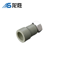 帮客材配 龙胜品牌 PPR水表直活接DN20x1/2 灰色 5.71元/个 300个1箱 1箱起售 8箱免邮