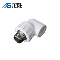 帮客材配 龙胜品牌 PPR外丝弯头 dn20*1/2 白色 7.64元/个 90只/箱 一箱起售 8箱免邮