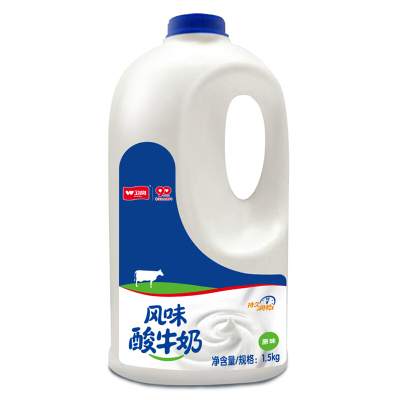 卫岗原味酸牛奶家庭装桶1.5L