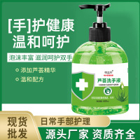 芦荟洗手液500g*3瓶洁净滋养去污温和不刺激呵护健康清洁卫生家庭装