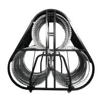 麦盾 防暴阻隔网三圈防暴阻隔网应急物资隔离防护安防器械可移动带滑轮阻隔网阻车路障