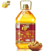 中粮福临门家香味土榨花生油5L/桶家用食用油物理压榨一级特香