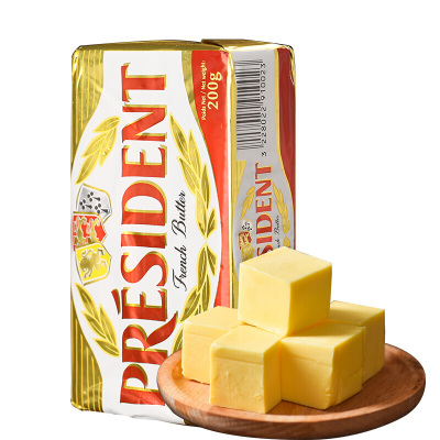 总统牌含盐黄油块200g