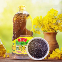 鲁花低芥酸浓香菜籽油1.6L