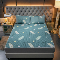 顾致家纺 乳胶凉席三件套1.8m夏季双人家用1.5m冰丝乳胶席可水洗可折叠席套件