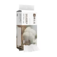 最生活全棉洗脸巾 便携洁面巾干湿两用棉柔巾加厚擦脸巾珍珠纹毛巾 80片/包 Z-8812