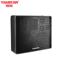得胜(TAKSTAR)T7 薄型专业音箱 小型会议室教室背景音乐播放场合120W功率 电教音箱 黑色