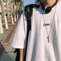 玳恩子俊潮牌短袖T恤男ins港风韩版潮流帅气印花半袖宽松嘻哈冰感帅t