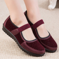 玳恩老北京布鞋女中老年软底单鞋休闲舒适奶奶女布鞋妈妈平底鞋老年人