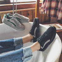 玳恩春季黑色男鞋网红港风帆布板鞋百搭潮鞋2021年新款韩版布鞋原宿风