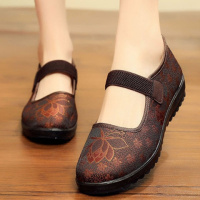 玳恩老北京布鞋女妈妈鞋软底中老年人单鞋女士奶奶鞋平底舒适鞋子