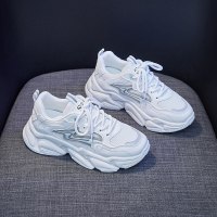 玳恩2022春季新款韩版老爹鞋女ins学生透气休闲运动跑步鞋厚底鞋子女