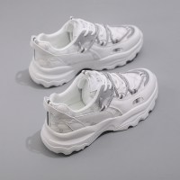 玳恩老爹鞋百搭2022年新款网红火增高厚底运动鞋休闲鞋子女潮白鞋子