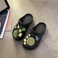 玳恩网红凉拖鞋女外穿2022夏季新款松糕可湿水踩屎感小清新甜美包头拖