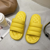 玳恩小清新踩屎感拖鞋女外穿2022夏季新款网红厚底可湿水网红一字拖潮