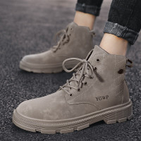 伊努特秋冬男鞋高帮鞋马丁靴工装靴机车靴复古男鞋潮鞋休闲运动鞋百搭户外运动潮鞋流行男靴保暖