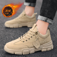 伊努特鞋子男士秋冬男鞋加绒保暖中高低帮板鞋男韩版潮流运动工装鞋马丁靴男学生增高休闲皮鞋男雪地靴男靴棉鞋