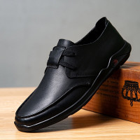 伊努特英伦男士商务休闲鞋正装皮鞋男系带耐磨