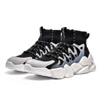 伊努特[轻奢名品][专柜品质]足殿新款高品质透气老爹男鞋袜子鞋篮球鞋子时尚潮鞋休闲百搭飞织面运动鞋男