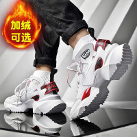 伊努特[加绒可选][欧洲限量]足殿男鞋20秋冬新款加绒加厚运动休闲高帮袜子鞋男潮流百搭厚底增高韩版学生棉鞋