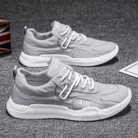 伊努特[清凉一夏]潮小二男鞋2021春夏季帆布鞋夏季透气冰丝布鞋潮流百搭平板鞋飞行员时尚休闲潮鞋