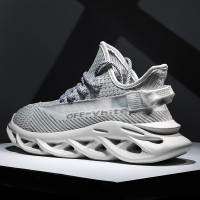 伊努特运动鞋男生透气网面休闲鞋情侣百搭户外跑步鞋男生潮流韩版大码刀锋鞋子男士女生轻便旅游鞋