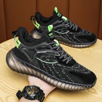 伊努特墨季 2021新款爆米花椰子鞋夏季透气飞织网面轻便跑步鞋运动休闲鞋子男潮鞋