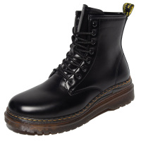 伊努特华璐琦马丁靴男冬季新款高帮工装英伦风百搭中帮棉鞋加绒保暖男士雪地靴