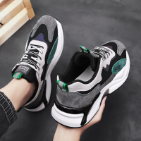 伊努特齐敏老爹鞋男冬季2021新款潮流百搭休闲厚底增高板鞋学生网面运动潮鞋